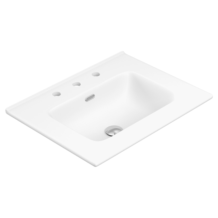 fienza Joli Matte Full Depth Ceramic Basin Top 600mm 3TH