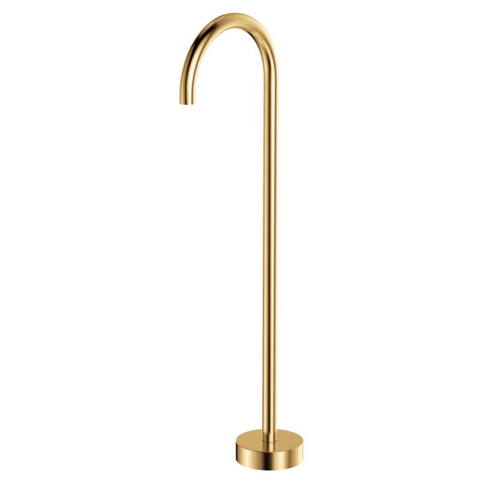 fienza Kaya Gooseneck Floor Mounted Bath Outlet Urban Brass