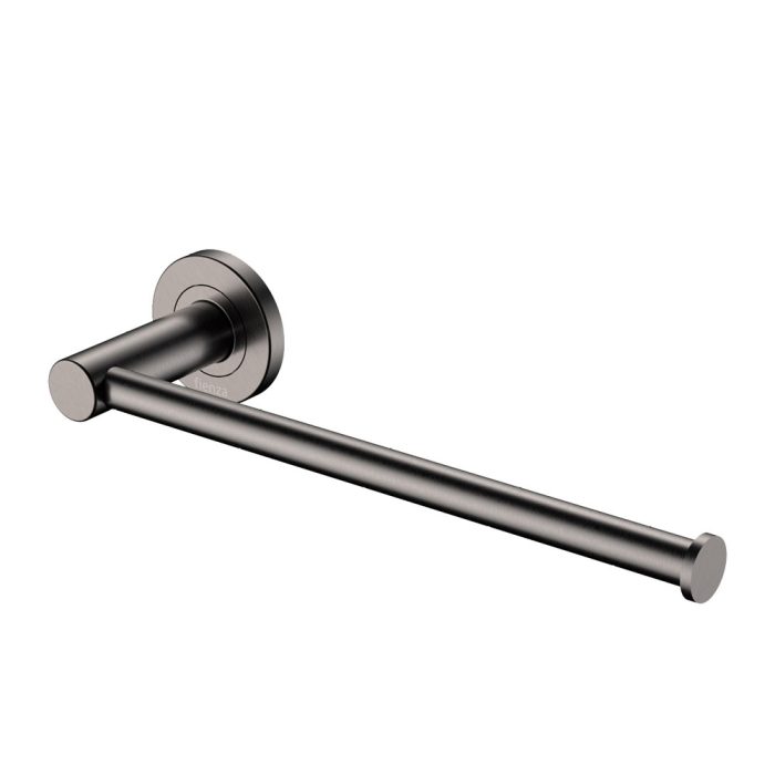 fienza Kaya Hand Towel Rail / Toilet Roll Holder Gun Metal
