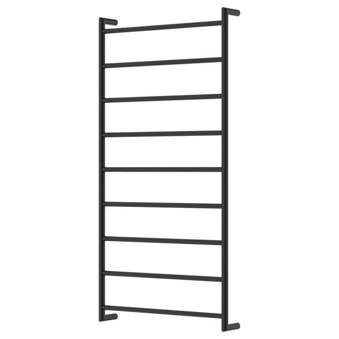 fienza Kaya Heated Towel Rail 600 x 1200mm Matte Black