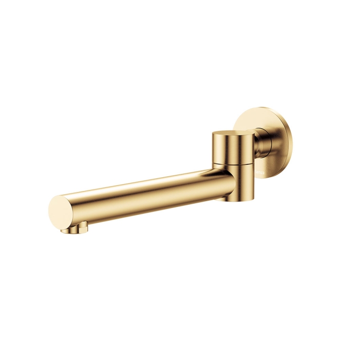 fienza Kaya Swivel Basin/Bath Outlet 220mm Urban Brass
