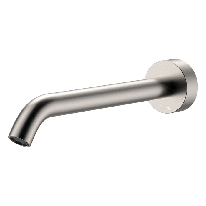 fienza Kaya Wall Basin/Bath Outlet 220mm Brushed Nickel