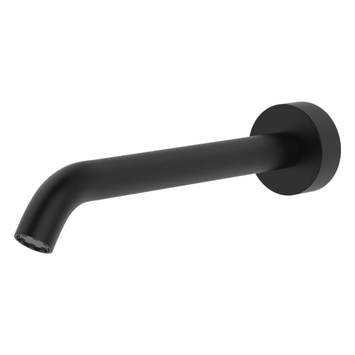 fienza Kaya Wall Basin/Bath Outlet 220mm Matte Black