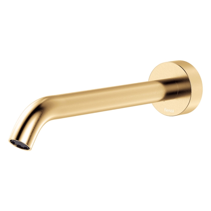 fienza Kaya Wall Basin/Bath Outlet 220mm Urban Brass