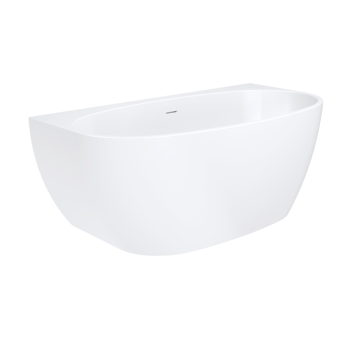 fienza Keeto Back-To-Wall Acrylic Bath with Overflow 1500mm fienza Keeto Back-To-Wall Acrylic Bath with Overflow 1500mm