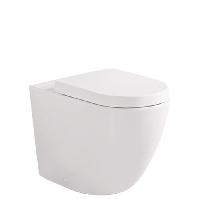 fienza Koko Tornado Flush Wall-Faced Toilet Suite Matte White
