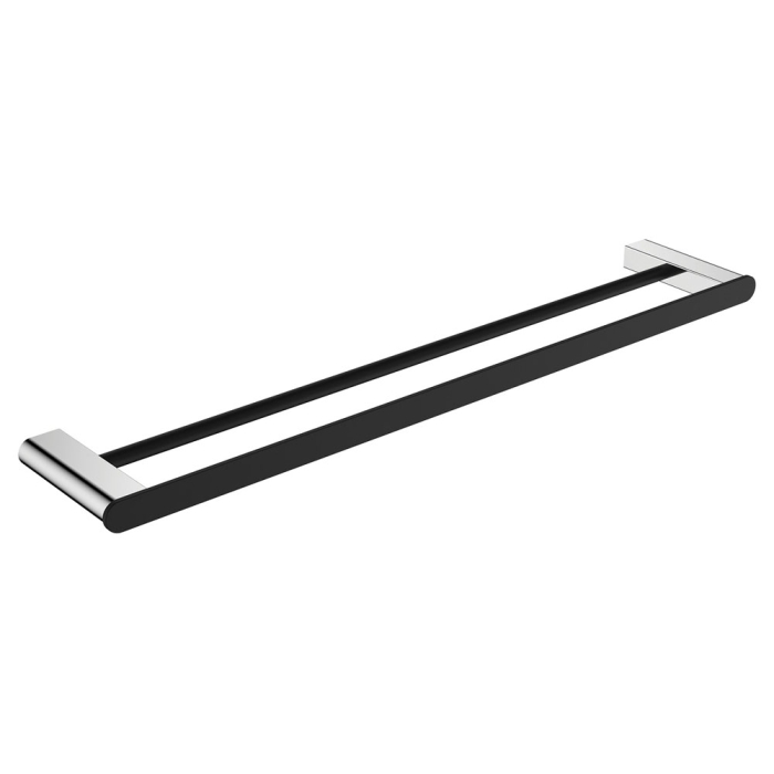fienza Lincoln Double Towel Rail 900 mm Mixed Finish