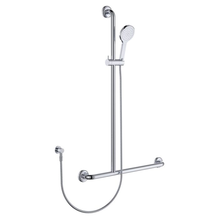 fienza Luciana Care Inverted T Rail Shower Left-Hand