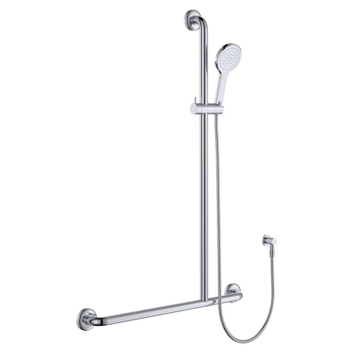 fienza Luciana Care Inverted T Rail Shower Right-Hand