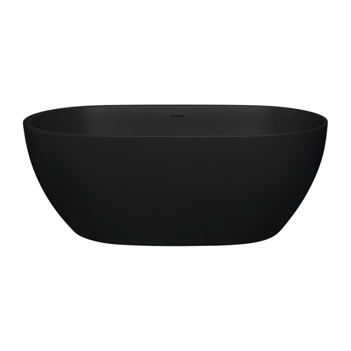 fienza Luciana Solid Surface Bath Matte Black 1500mm