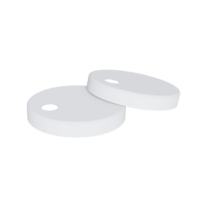 fienza Matte White Seat Hinge Covers for Slim Seats
