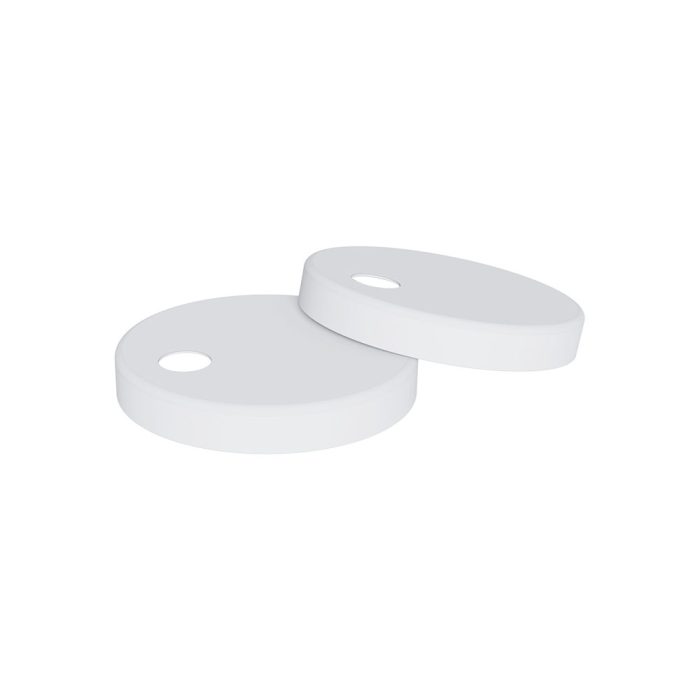fienza Matte White Seat Hinge Covers for Standard Seats
