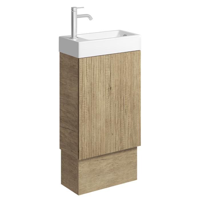 fienza Minka 450 Vanity on Kickboard with Overflow Scandi Oak