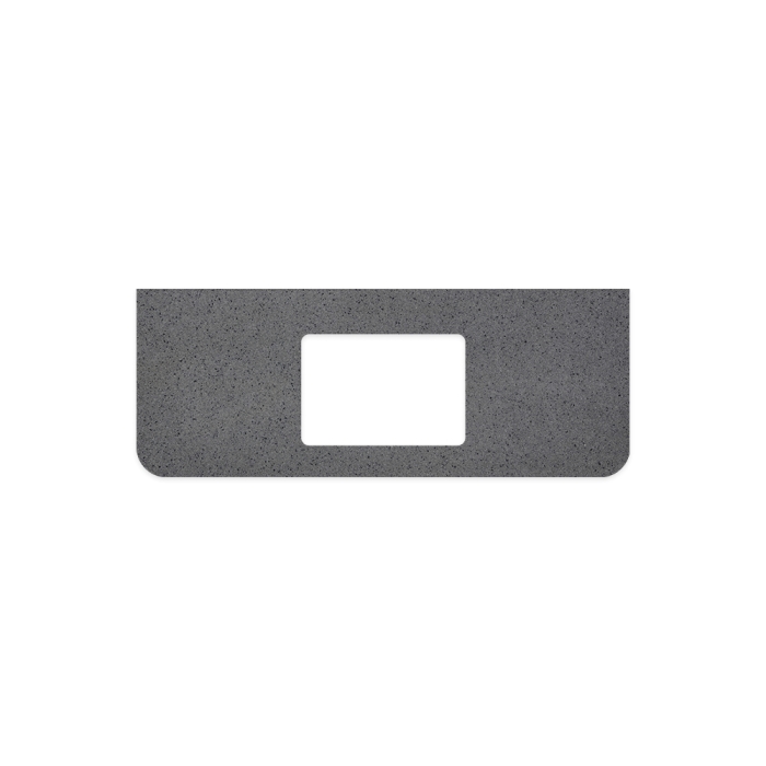 fienza Moonscape Solid Surface Top Curved Full Depth with Single Undermount Basin Hole 1200mm
