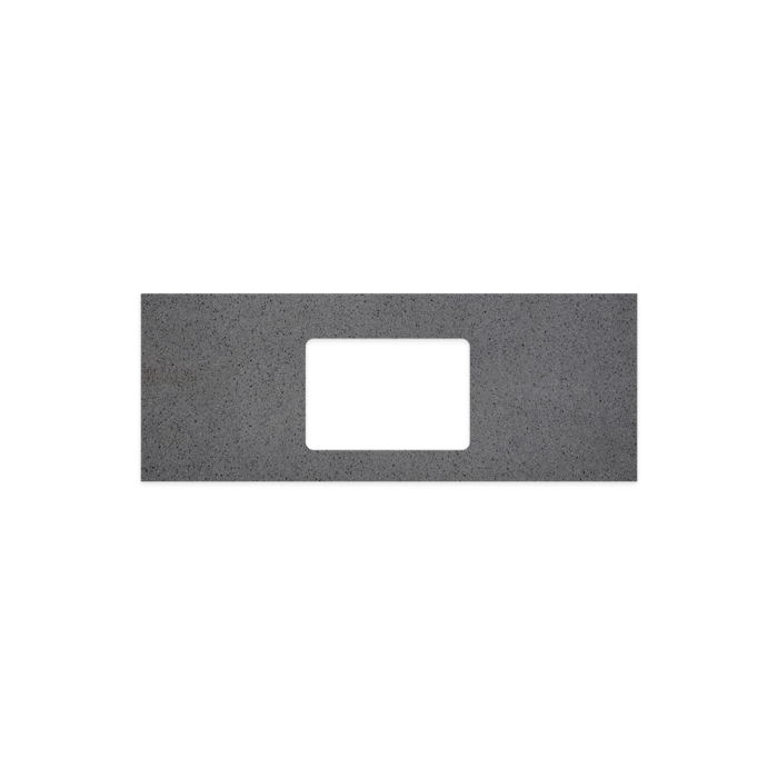 fienza Moonscape Solid Surface Top Rectangular Full Depth with Single Undermount Basin Hole 1200mm