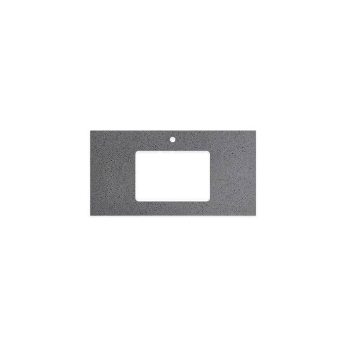 fienza Moonscape Solid Surface Top Rectangular Full Depth with Single Undermount Basin Hole & Tap Hole 900mm