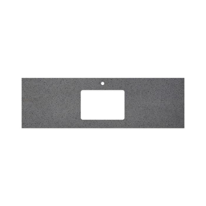 fienza Moonscape Solid Surface Top Rectangular Full Depth with Single Undermount Basin Hole & Tap Hole 1500mm