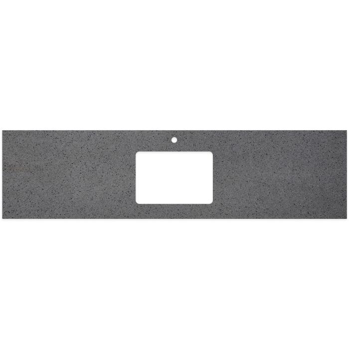 Fienza Moonscape Solid Surface Top Rectangular Full Depth With Single Undermount Basin Hole & Tap Hole 1800mm