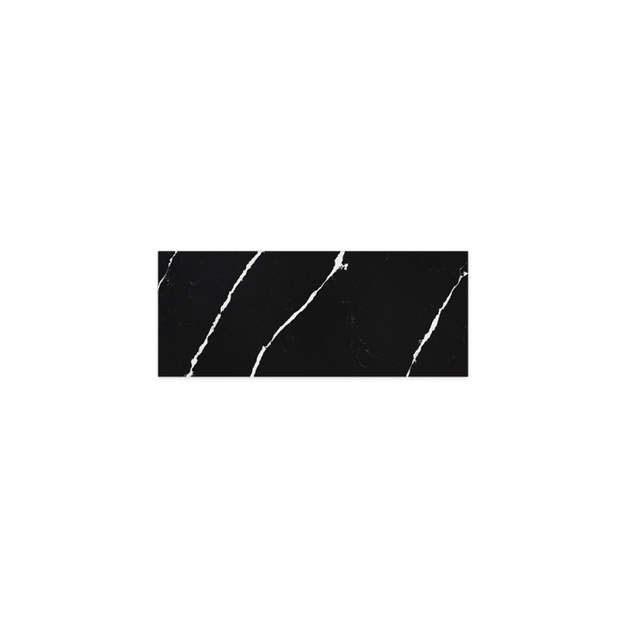 Fienza Nero Vena Silica Free Stone Top Ensuite Depth 900mm
