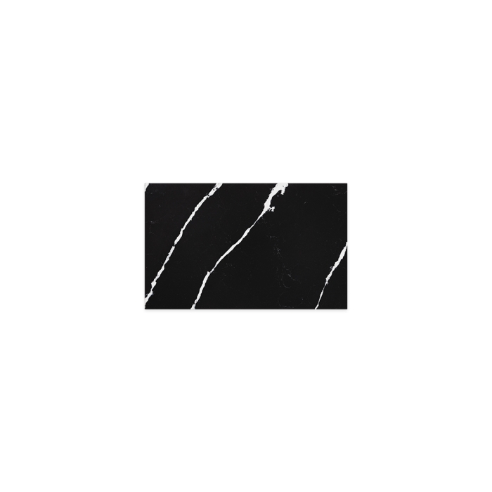 fienza Nero Vena Silica Free Stone Top Rectangular Full Depth 750mm