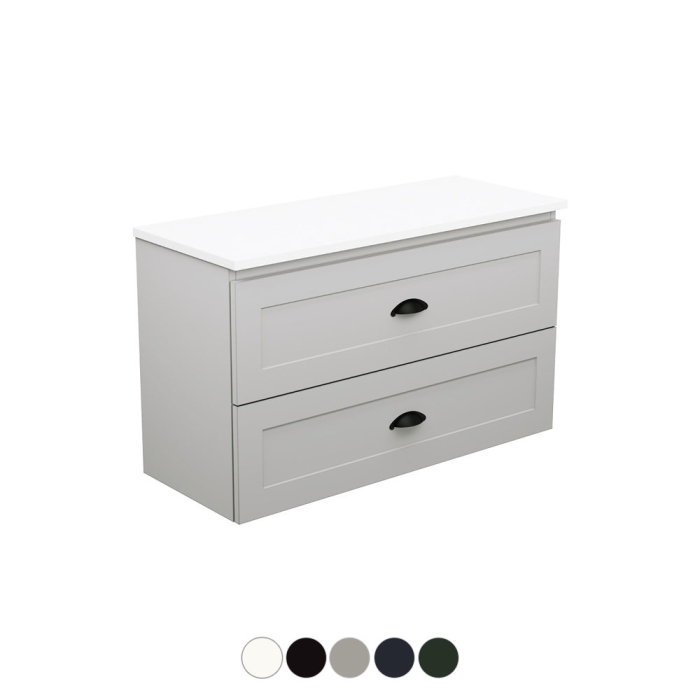 fienza Newport Ensuite All Drawer 900 Wall Hung Vanity
