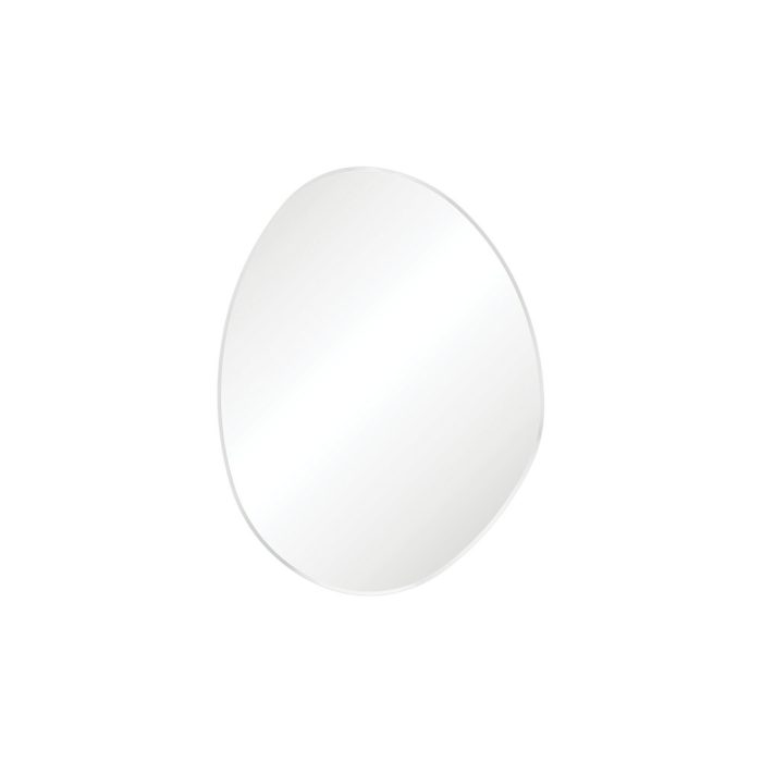fienza Pebble Matte White Asymmetrical Framed Mirror 700 x 920mm