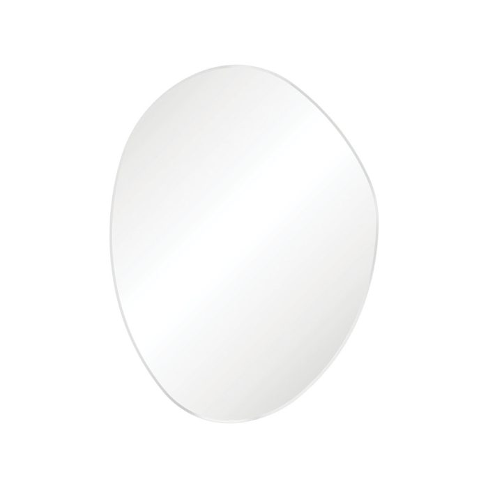 fienza Pebble Matte White Asymmetrical Framed Mirror 900 x 1200mm