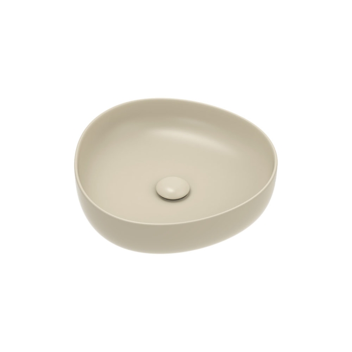 fienza Pebble Small Above Counter Basin Matte Khaki