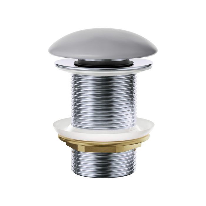 fienza Pop-Up 32mm Non-Overflow Basin Waste Matte Light Grey Ceramic Cap