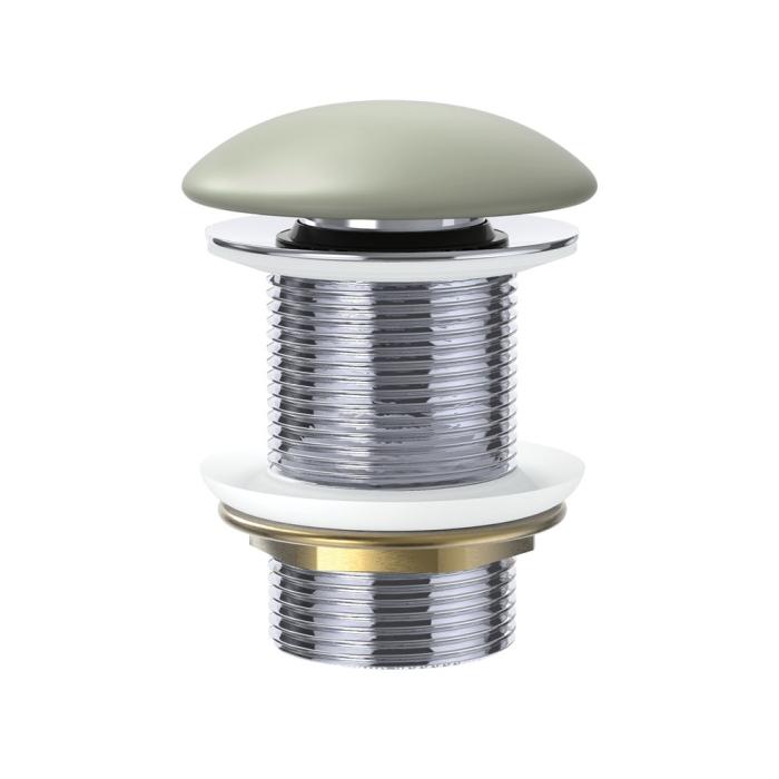 fienza Pop-Up 32mm Non-Overflow Basin Waste Matte Olive Ceramic Cap