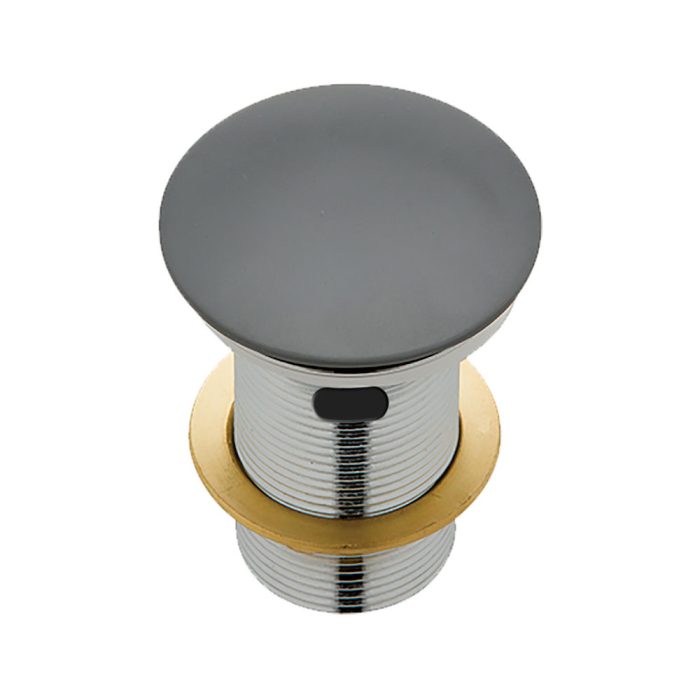 fienza Pop-Up 32mm Overflow Basin Waste Matte Grey Solid Surface Cap