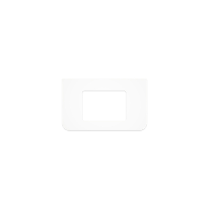 fienza Pure White Solid Surface Top Curved Full Depth with Single Undermount Basin Hole 750mm