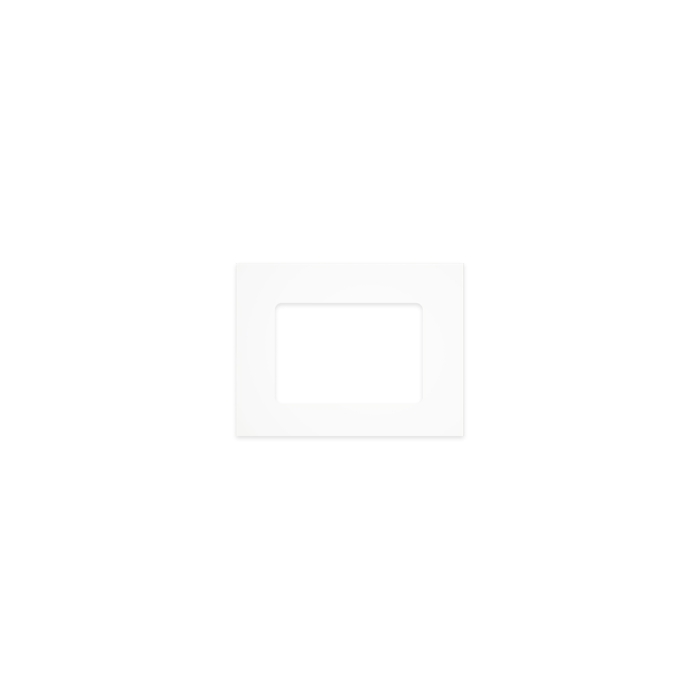 fienza Pure White Solid Surface Top Rectangular Full Depth with Single Undermount Basin Hole 600mm