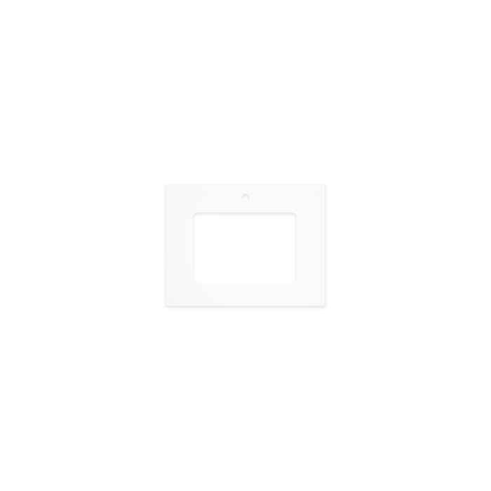 fienza Pure White Solid Surface Top Rectangular Full Depth with Single Undermount Basin Hole & Tap Hole 600mm