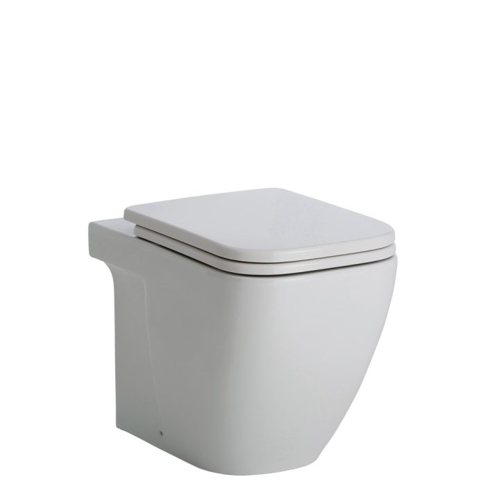 fienza RAK Caroline Wall-Faced Toilet Suite Gloss White