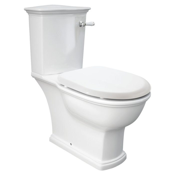 fienza RAK Washington Front Lever Close-Coupled Toilet Suite Alpine White with S-Trap