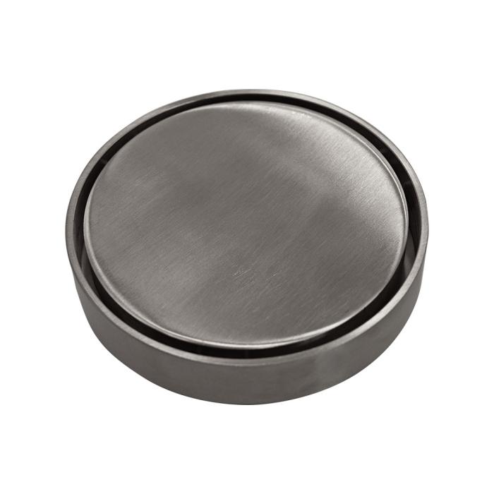 fienza Round 2-in-1 Tile Bed Floor Waste 88mm Outlet Gun Metal