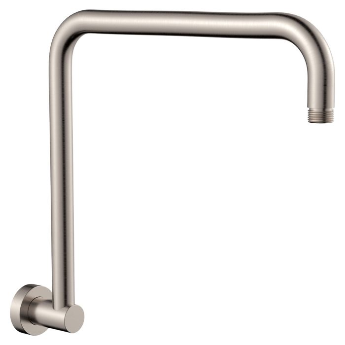 fienza Round Fixed Gooseneck Shower Arm Brushed Nickel