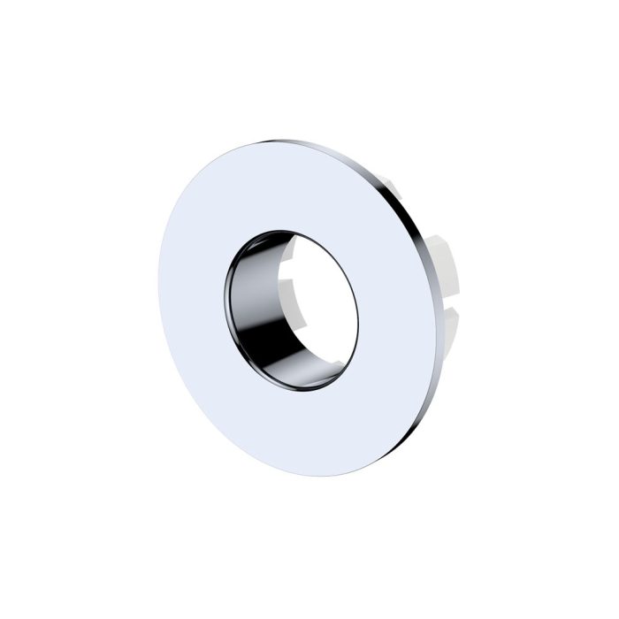 fienza Round Overflow Ring with Larger Fixing Chrome