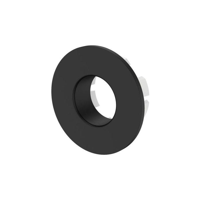 fienza Round Overflow Ring with Larger Fixing Matte Black