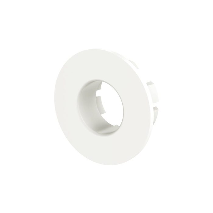 fienza Round Overflow Ring with Larger Fixing Matte White
