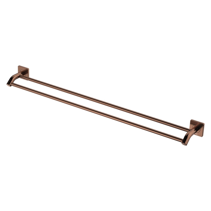 fienza Sansa Double Towel Rail 900mm Brushed Copper