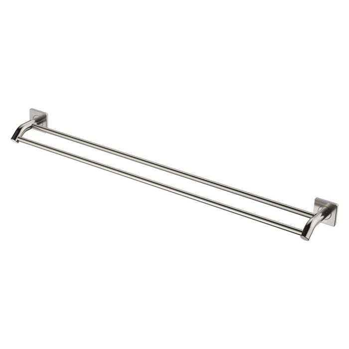 fienza Sansa Double Towel Rail 900mm Brushed Nickel