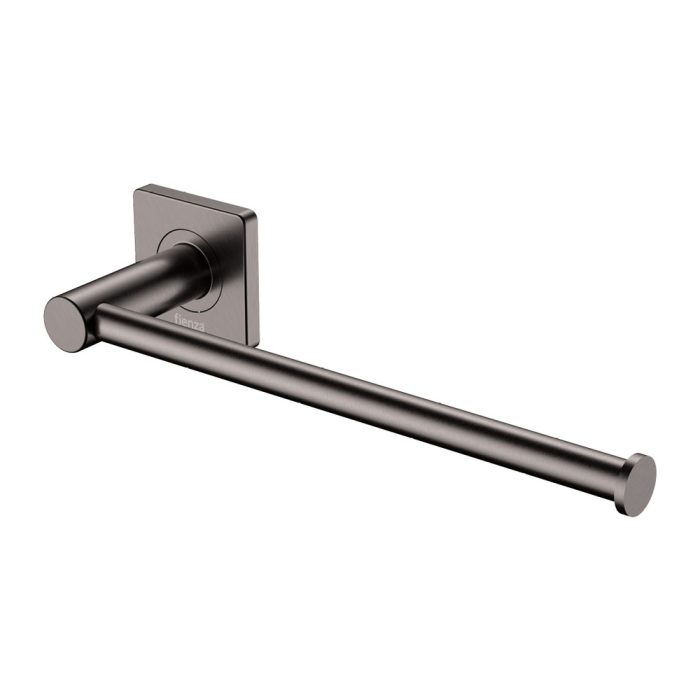fienza Sansa Hand Towel Rail / Toilet Roll Holder Gun Metal