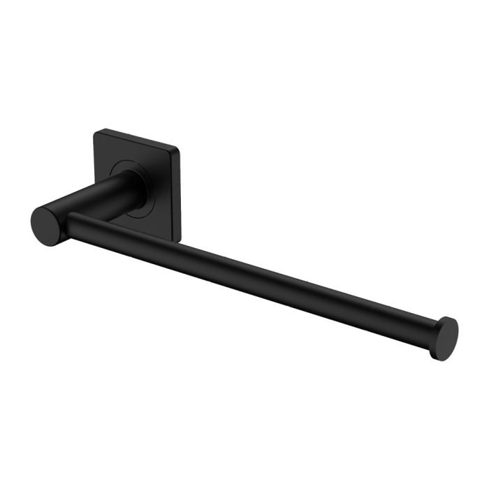 fienza Sansa Hand Towel Rail / Toilet Roll Holder Matte Black