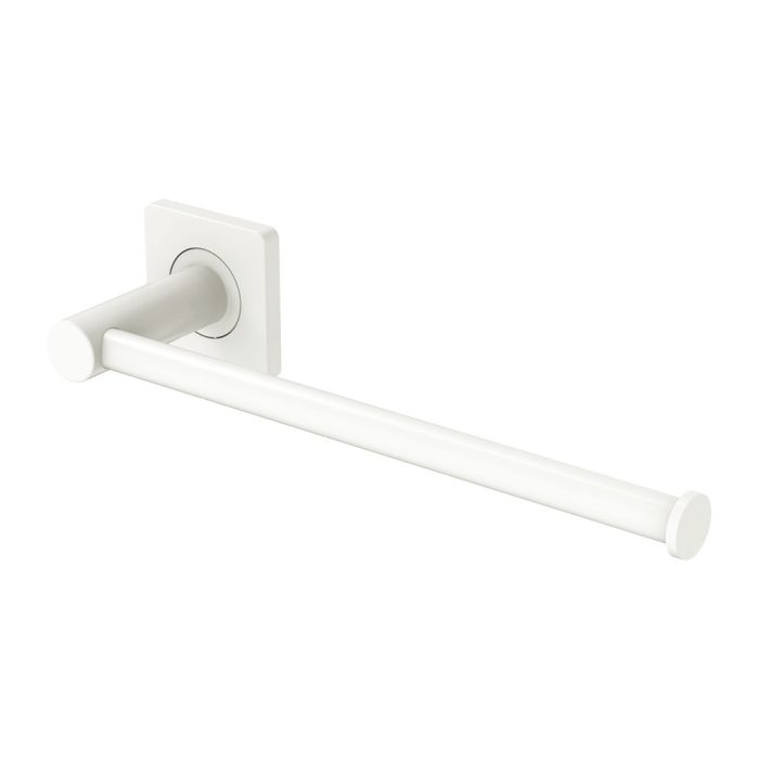 fienza Sansa Hand Towel Rail / Toilet Roll Holder Matte White