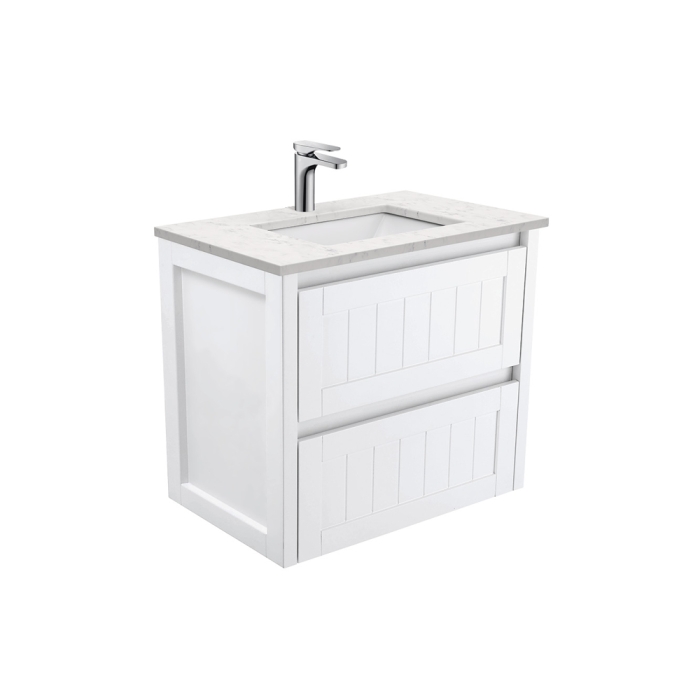 fienza Sarah Bianco Marble Undermount 750 Hampton Wall-Hung Vanity