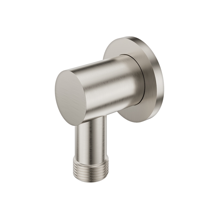 fienza Shower Inlet Elbow with Dual Check Valve Brushed Nickel