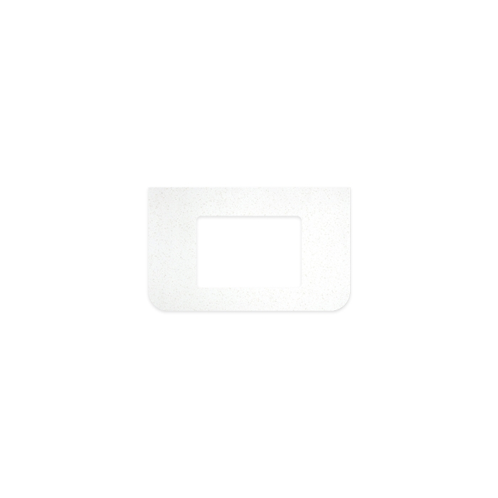 fienza Snowflake Solid Surface Top Curved Full Depth with Single Undermount Basin Hole 750mm