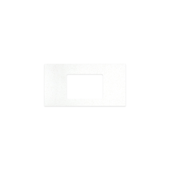 fienza Snowflake Solid Surface Top Rectangular Full Depth with Single Undermount Basin Hole 900mm
